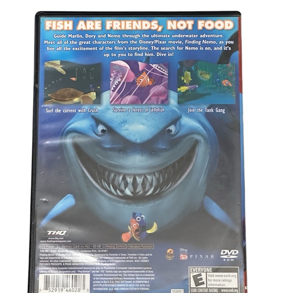 Disney Pixar Finding Nemo Greatest Hits Special Edition Game PlayStation 2 Fish - Picture 2 of 5